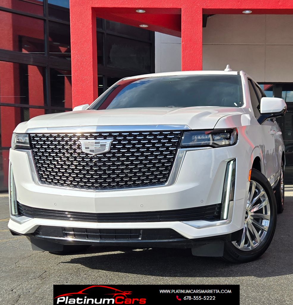 Crystal White Tricoat 2022 Cadillac Escalade SUV / Crossover Four-Wheel Drive Automatic