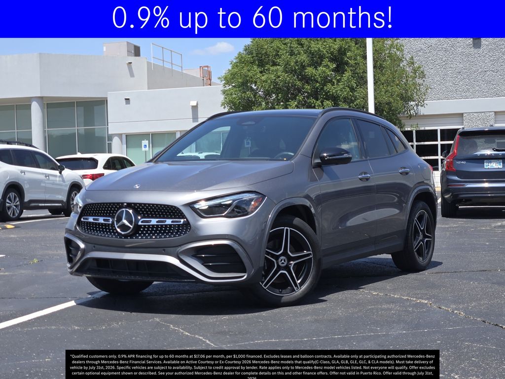 Gray (Mountain Grey Metallic) 2026 Mercedes-Benz GLA SUV / Crossover All-Wheel Drive 8-Speed Dual Clutch