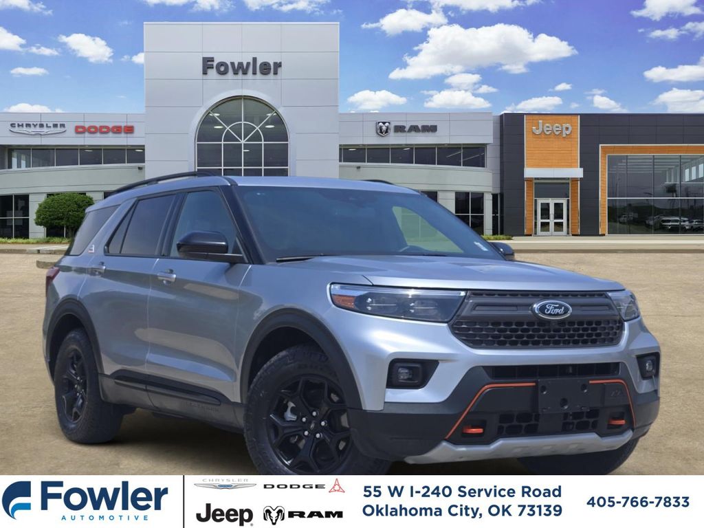 Silver Metallic 2023 Ford Explorer SUV / Crossover All-Wheel Drive Automatic
