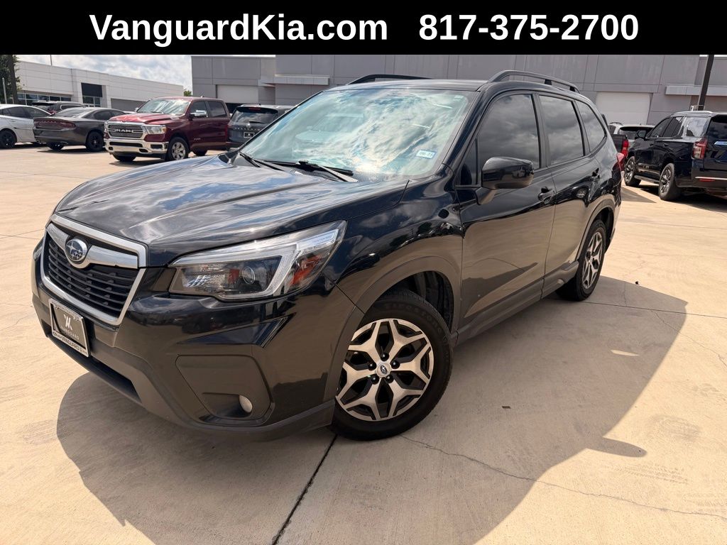 Crystal Black Silica 2021 Subaru Forester Premium Crossover AWD SUV / Crossover All-Wheel Drive Continuously Variable Transmission