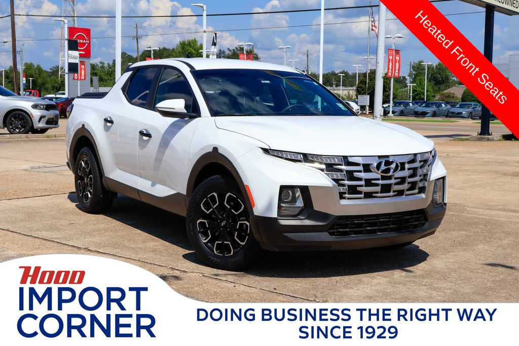 Ice White 2022 Hyundai Santa Cruz Pickup Truck All-Wheel Drive 8-Speed Automatic