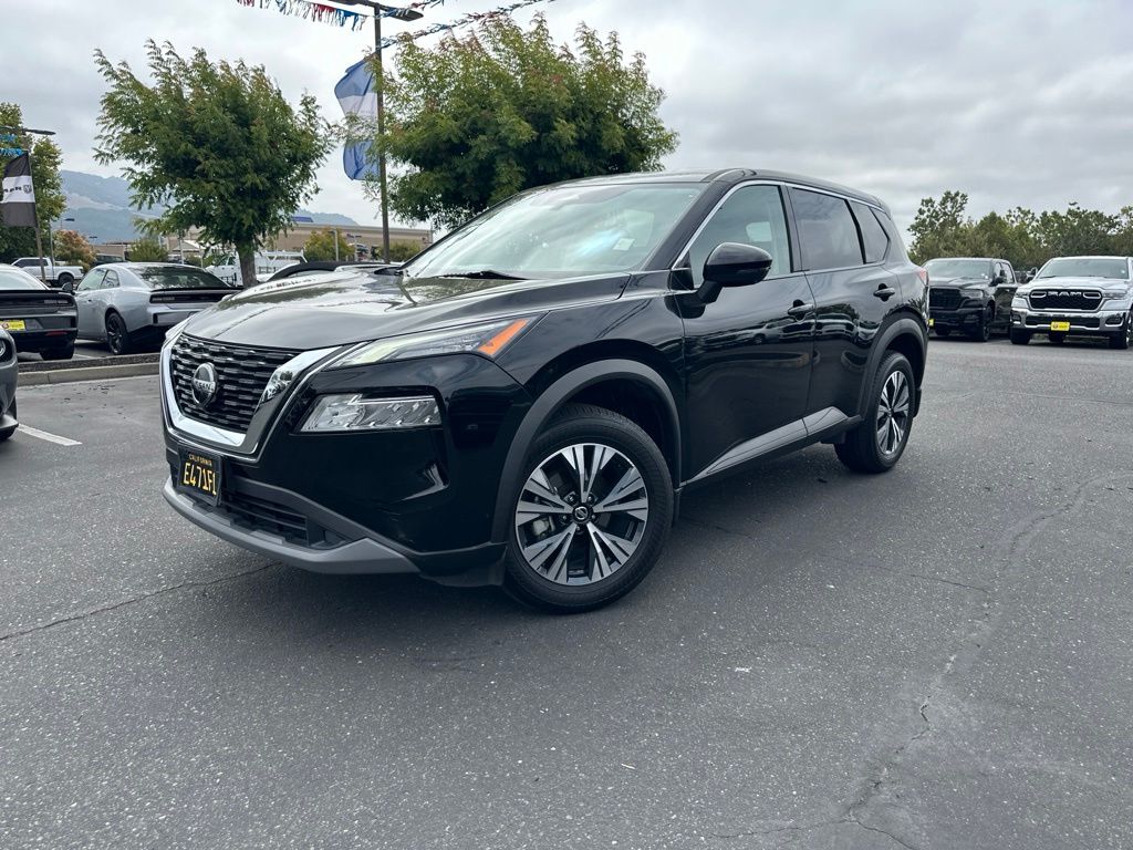 Super Black 2021 Nissan Rogue SUV / Crossover Front-Wheel Drive Continuously Variable Transmission