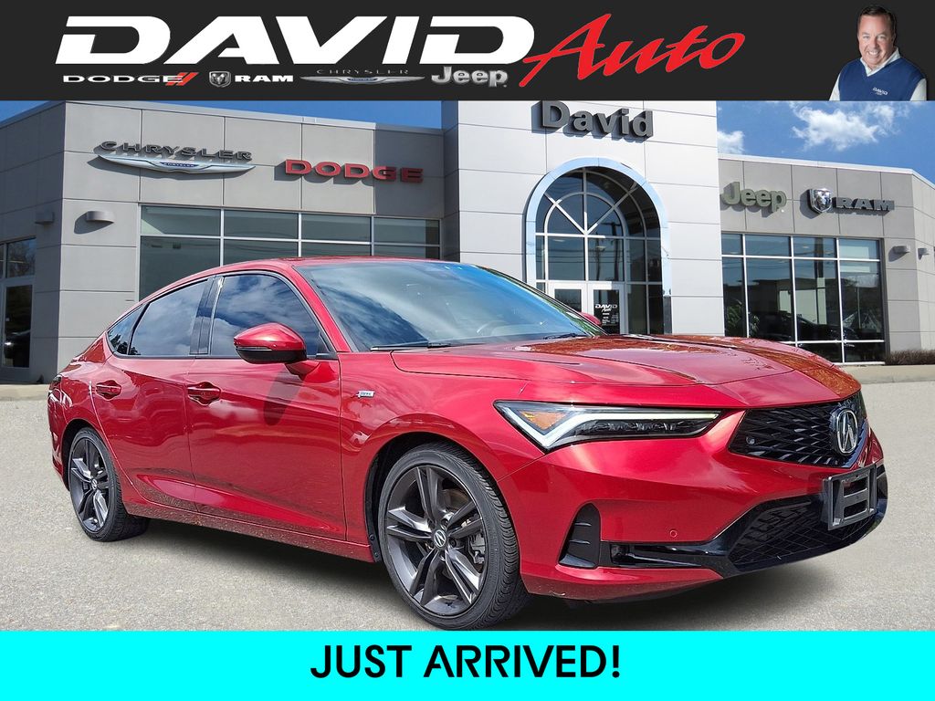 Red 2024 Acura Integra Sedan Front-Wheel Drive Continuously Variable Transmission
