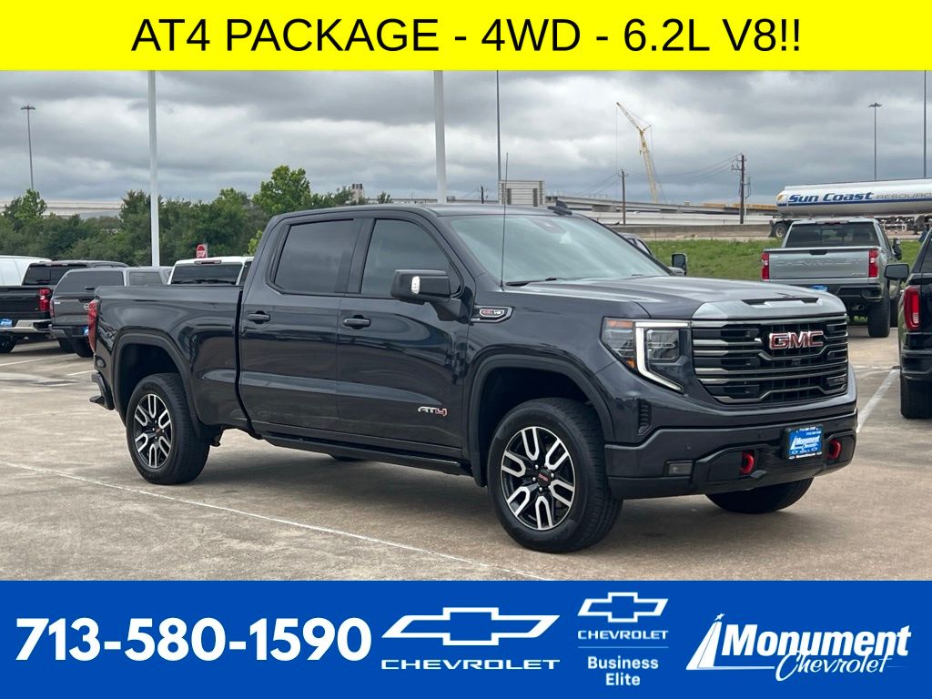 2024 GMC Sierra 1500 AT4 Silver at Emmons Autoplex