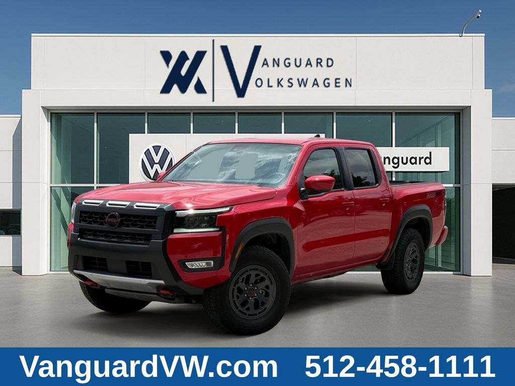 Red Alert 2026 Nissan Frontier PRO-4X Crew Cab 4WD Pickup Truck Four-Wheel Drive 9-Speed Automatic Overdrive