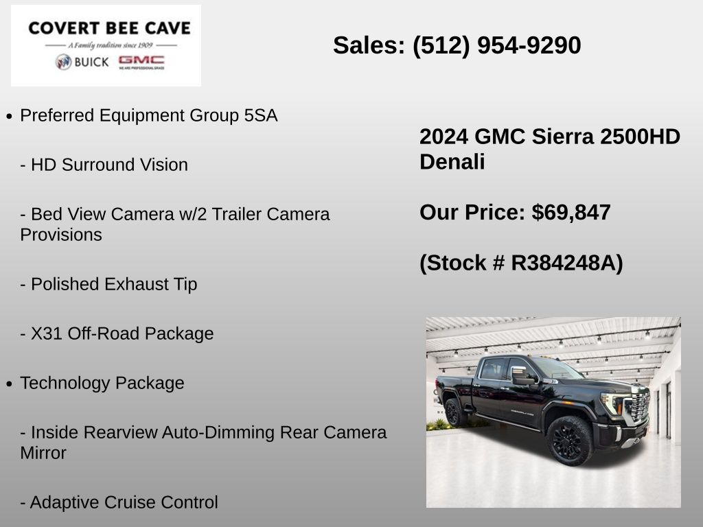 Used Car 2024 Gmc Sierra 2500hd  Denali For Sale Under $70,000 In Austin, Texas
