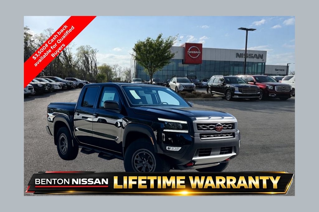 Super Black 2026 Nissan Frontier PRO-4X Crew Cab 4WD Pickup Truck Four-Wheel Drive 9-Speed Automatic Overdrive