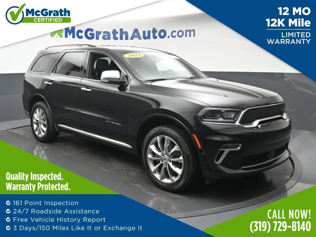 DB Black Crystal Clearcoat 2023 Dodge Durango SUV / Crossover All-Wheel Drive 8-Speed Automatic