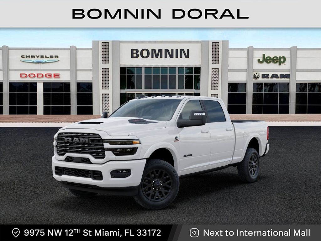 Bright White Clearcoat 2026 RAM 2500 Limited Crew Cab 4WD Pickup Truck Four-Wheel Drive 8-Speed Automatic