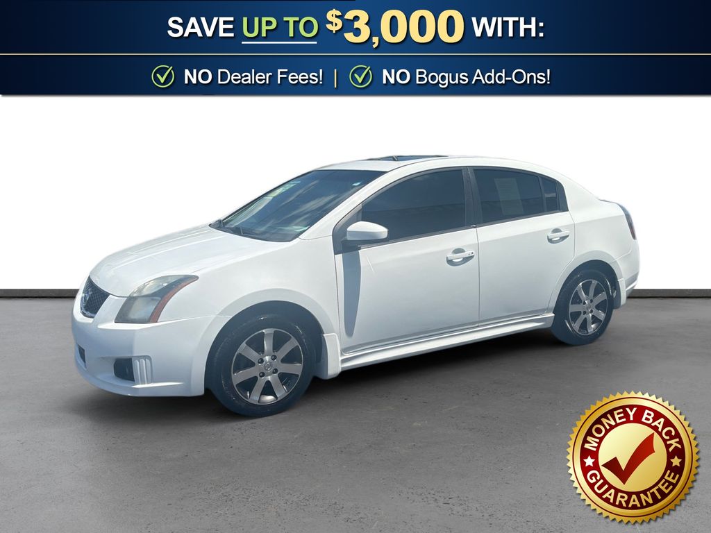 Aspen White 2012 Nissan Sentra Sedan Front-Wheel Drive Continuously Variable Transmission