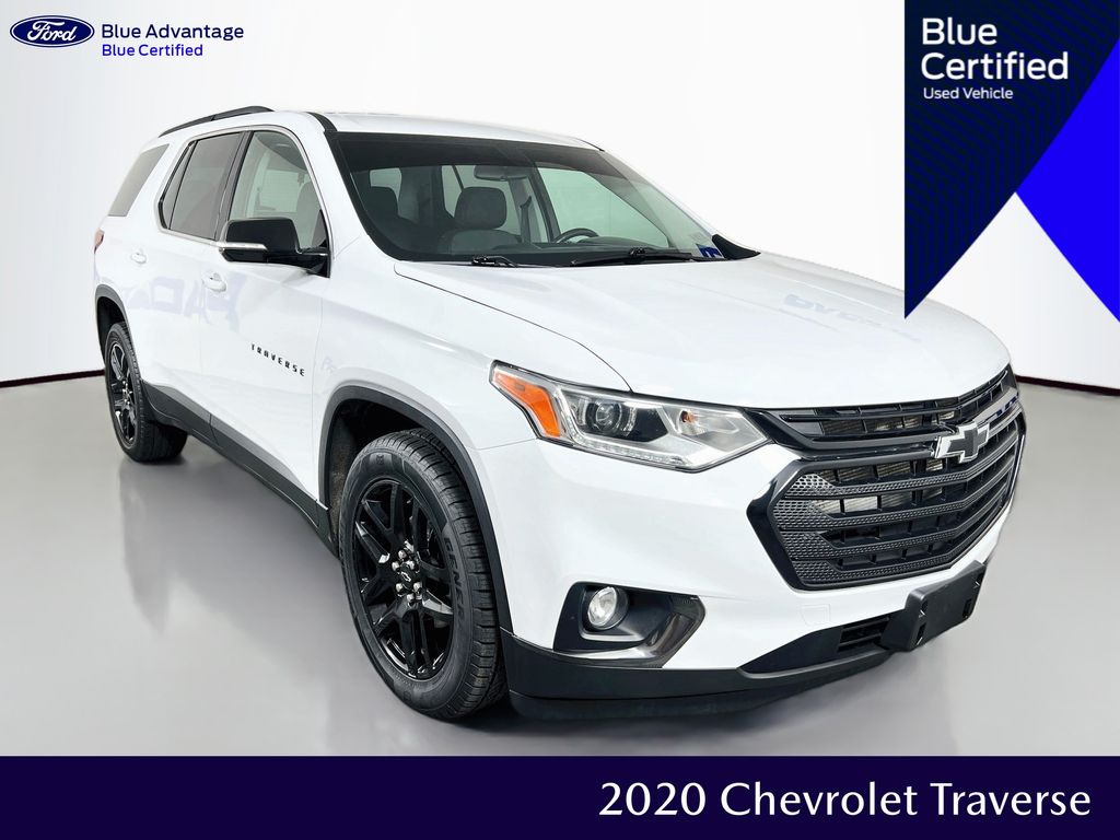 Summit White 2020 Chevrolet Traverse SUV / Crossover Four-Wheel Drive 9-Speed Automatic