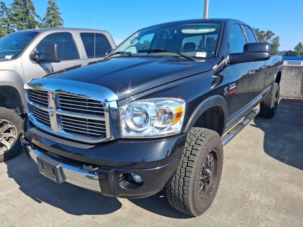 Brilliant Black Crystal Pearlcoat 2008 Dodge RAM 2500 Pickup Truck Four-Wheel Drive 6-Speed Automatic