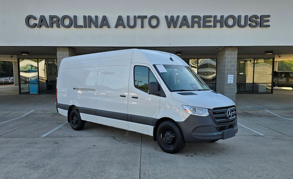 White 2025 Mercedes-Benz Sprinter Cargo Van Rear-Wheel Drive 9-Speed Automatic