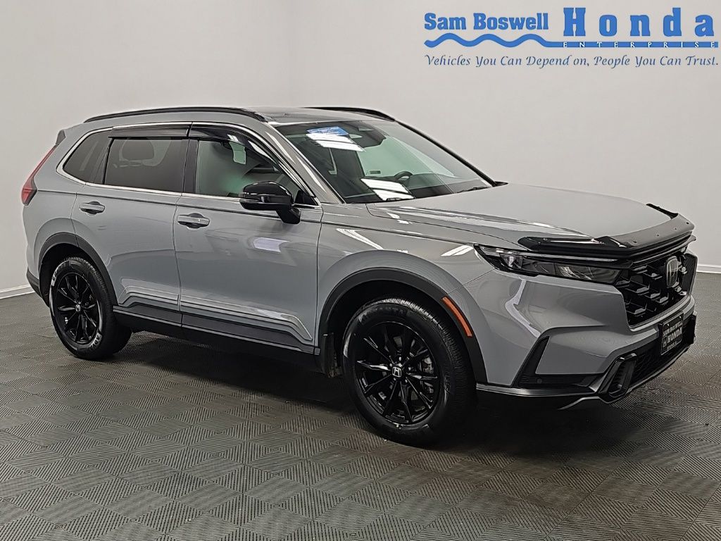 Gray 2024 Honda CR-V Hybrid SUV / Crossover All-Wheel Drive Continuously Variable Transmission