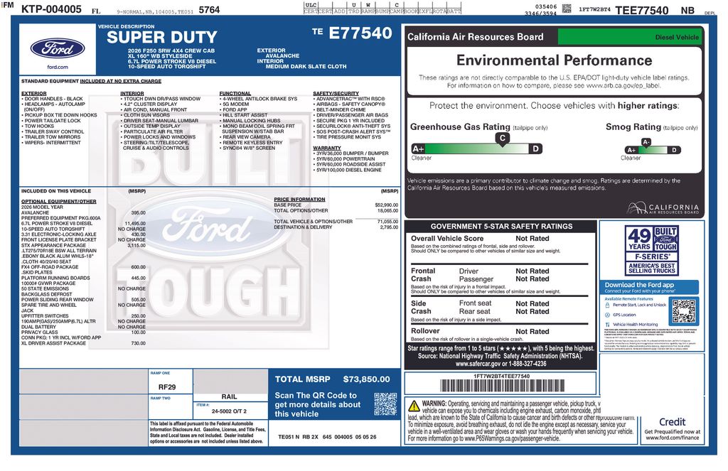 New 2026 White Ford XL image 10