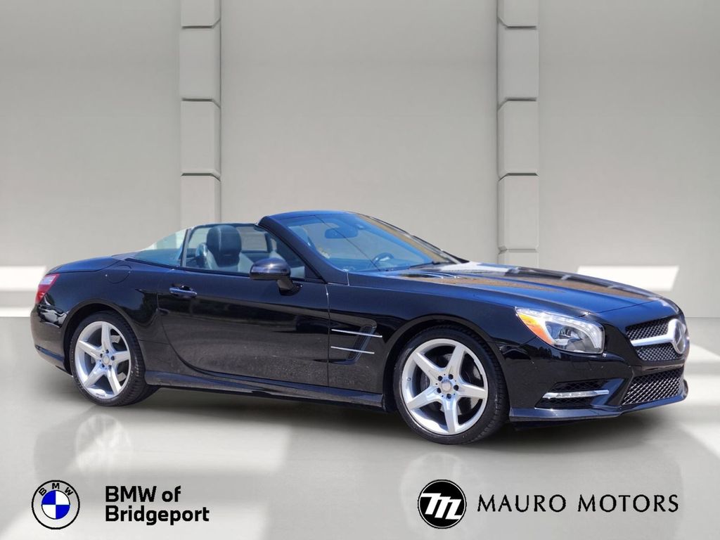 Black 2016 Mercedes-Benz SL-Class Convertible Rear-Wheel Drive 7-Speed Automatic