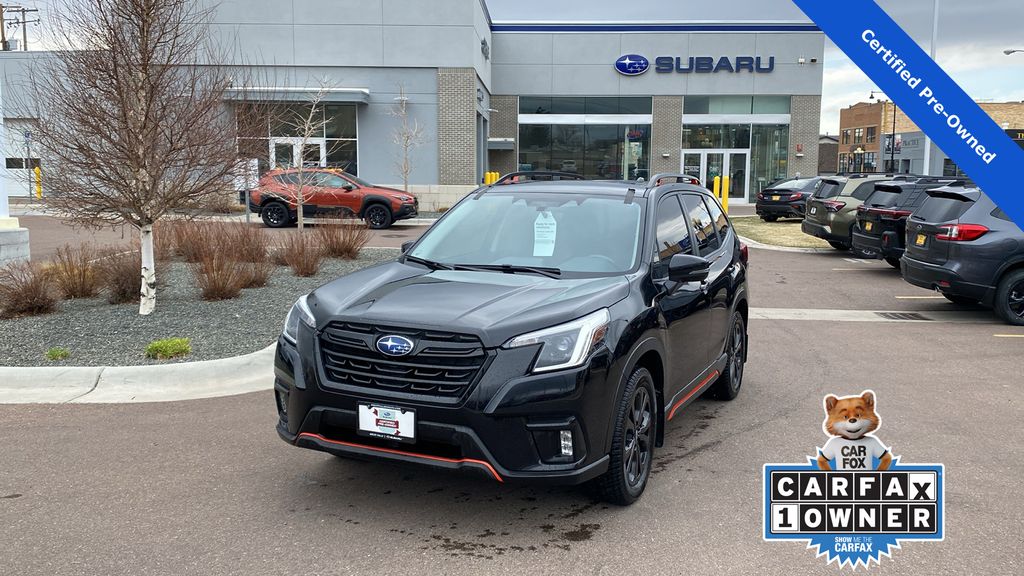 Crystal Black Silica 2023 Subaru Forester Sport Crossover AWD SUV / Crossover All-Wheel Drive Continuously Variable Transmission