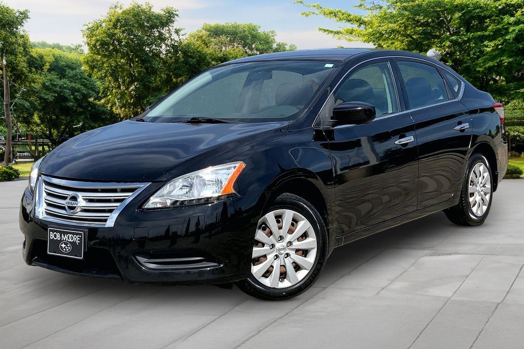 Super Black 2015 Nissan Sentra SV Sedan Front-Wheel Drive Continuously Variable Transmission