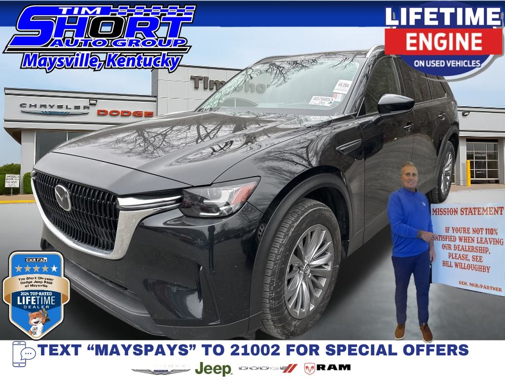 Jet Black Mica 2024 Mazda CX-90 3.3 Turbo Preferred Plus AWD SUV / Crossover All-Wheel Drive 8-Speed Automatic