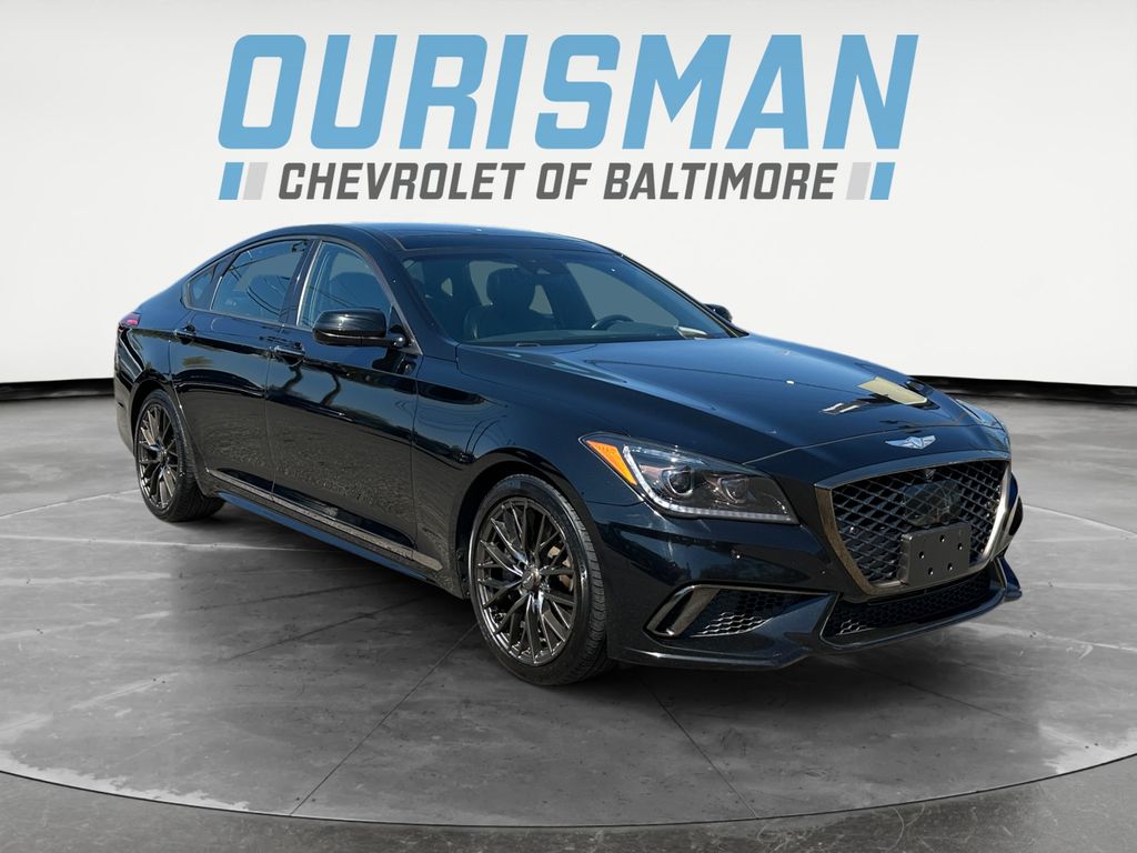 Black 2018 Genesis G80 3.3T Sport Sedan Rear-Wheel Drive 8-Speed Automatic