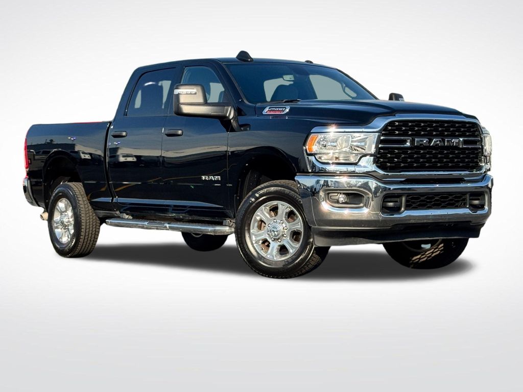 Diamond Black Crystal Pearlcoat 2024 RAM 2500 Big Horn Crew Cab 4WD Pickup Truck Four-Wheel Drive 8-Speed Automatic