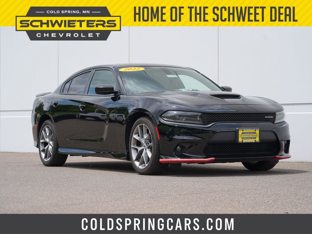 Pitch Black Clearcoat 2022 Dodge Charger GT RWD Sedan Rear-Wheel Drive 8-Speed Automatic