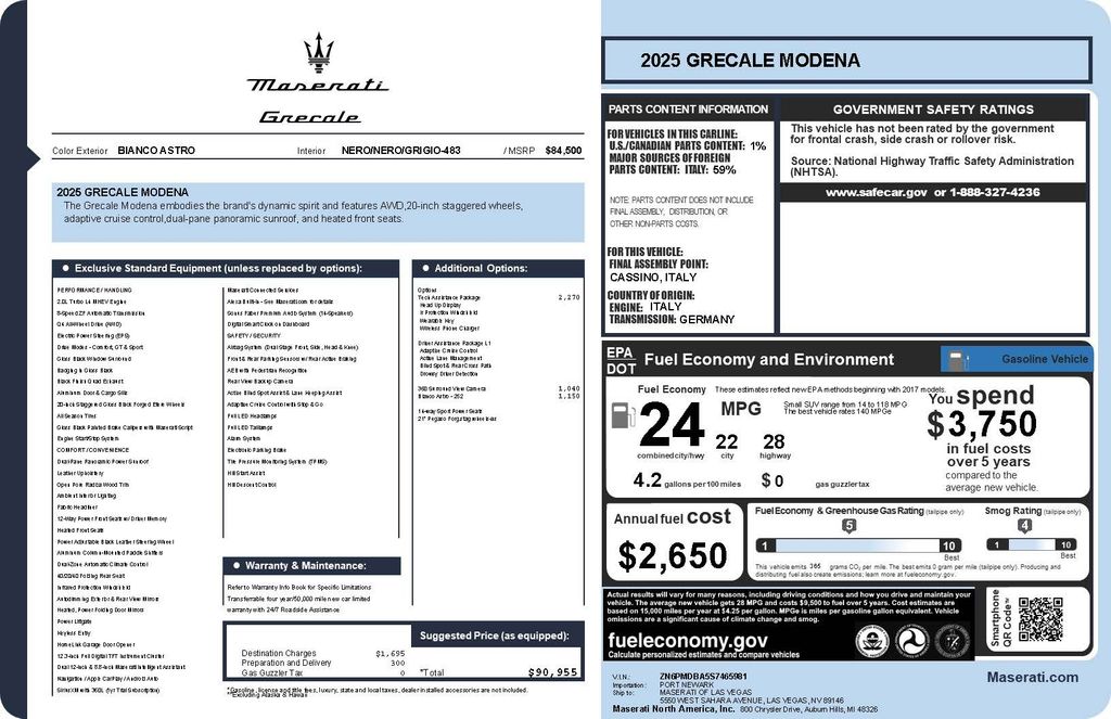 2025 Maserati Grecale Modena AWD