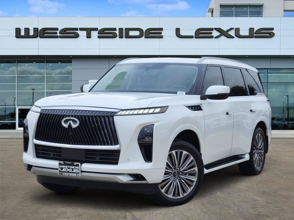 2026 INFINITI QX80 LUXE White at Bayway Cadillac Southwest