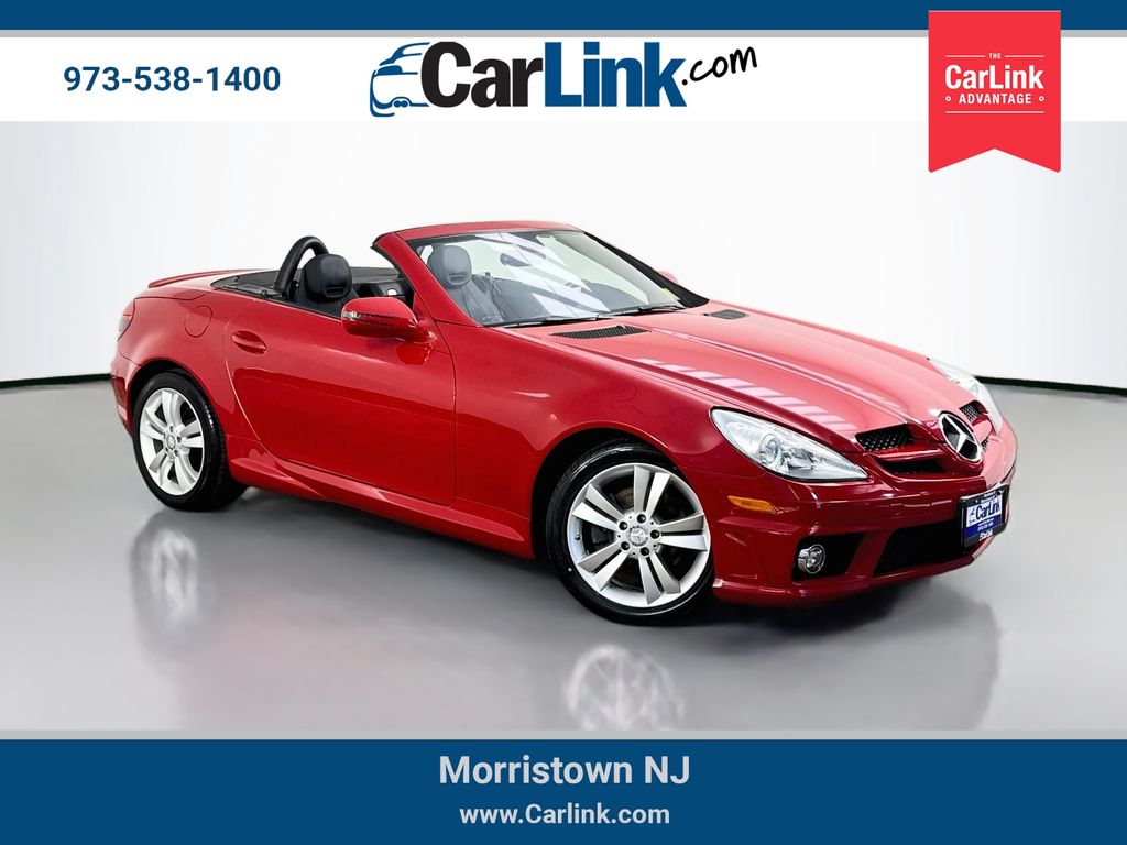 Red 2011 Mercedes-Benz SLK Convertible Rear-Wheel Drive 7-Speed Automatic
