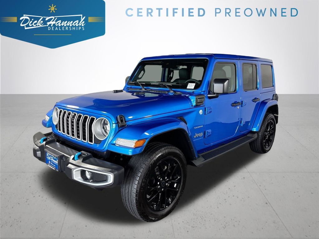 Hydro Blue Pearlcoat 2024 Jeep Wrangler 4xe SUV / Crossover Four-Wheel Drive 8-Speed Automatic