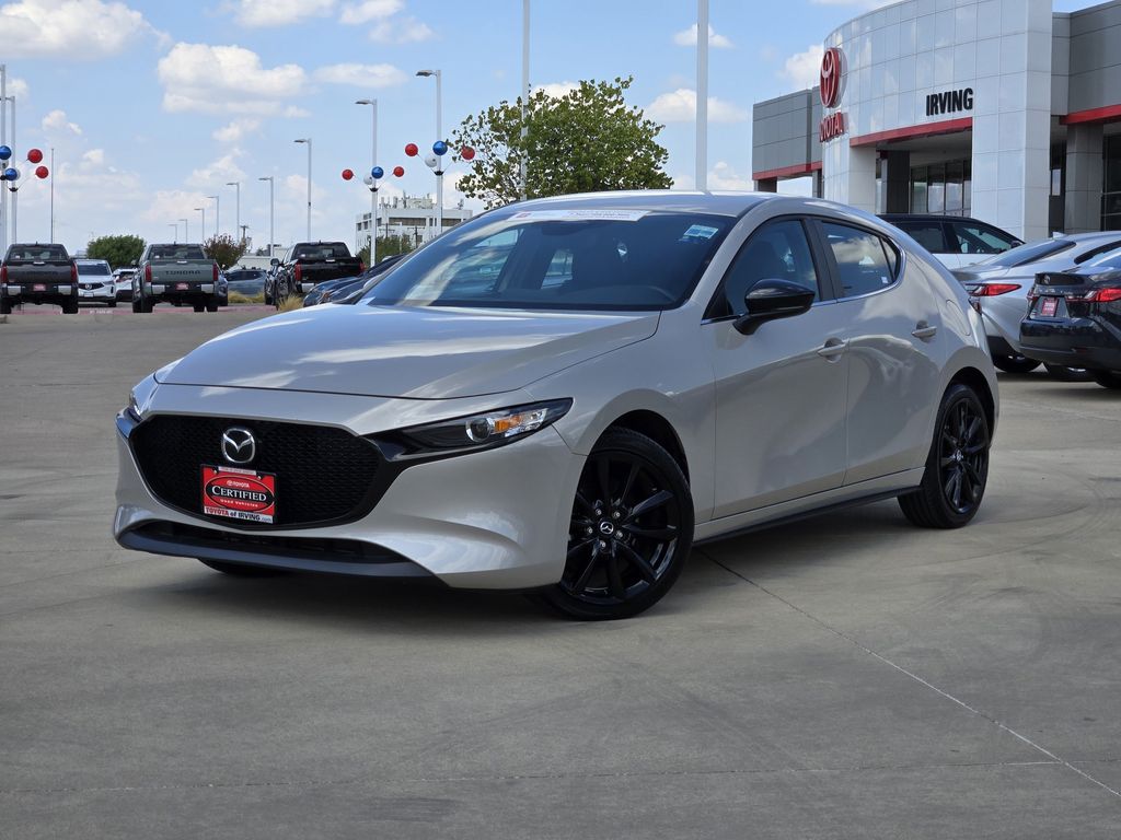 Gray (Platinum Quartz Metallic) 2025 Mazda MAZDA3 Hatchback Front-Wheel Drive 6-Speed Automatic