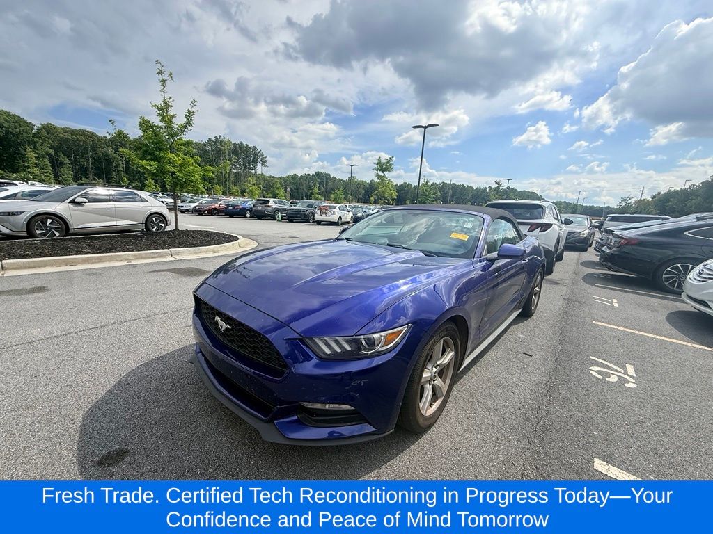 Blue Metallic 2016 Ford Mustang Convertible Rear-Wheel Drive 6-Speed Manual