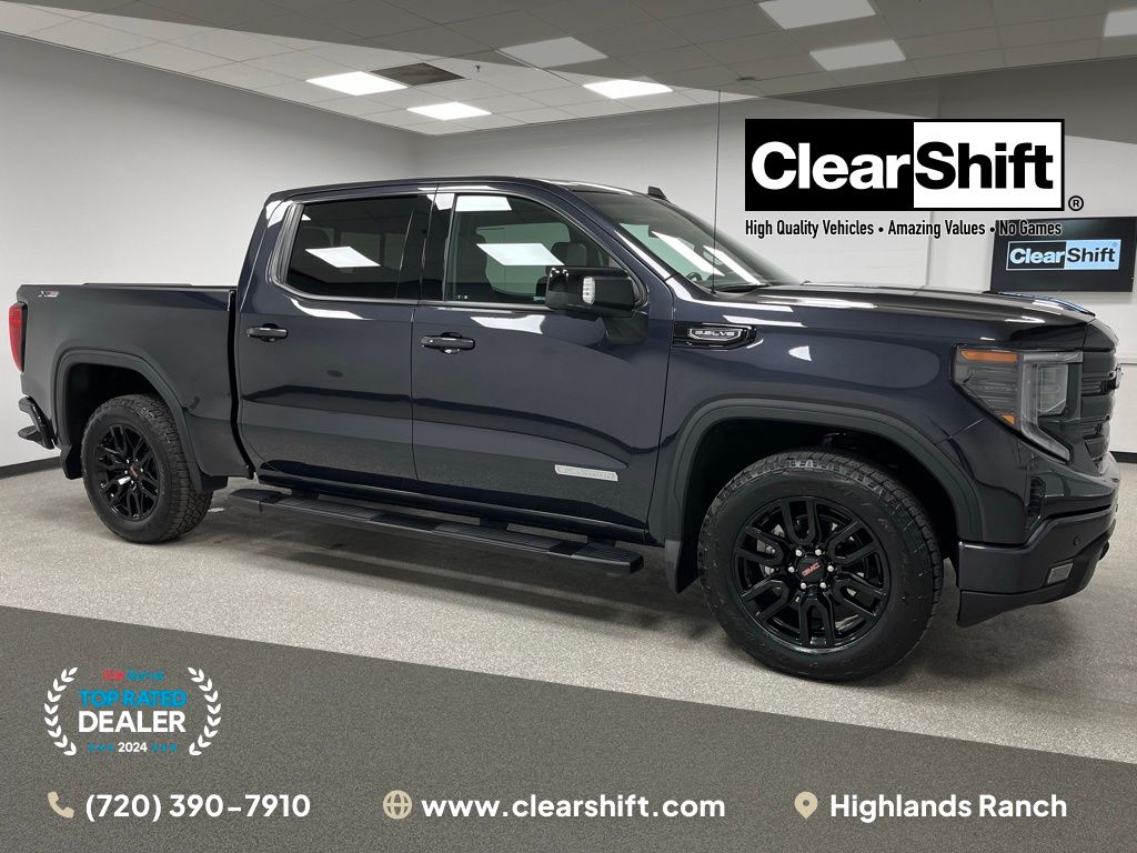 Titanium Rush Metallic 2024 GMC Sierra 1500 Elevation Crew Cab 4WD Pickup Truck Four-Wheel Drive 10-Speed Automatic