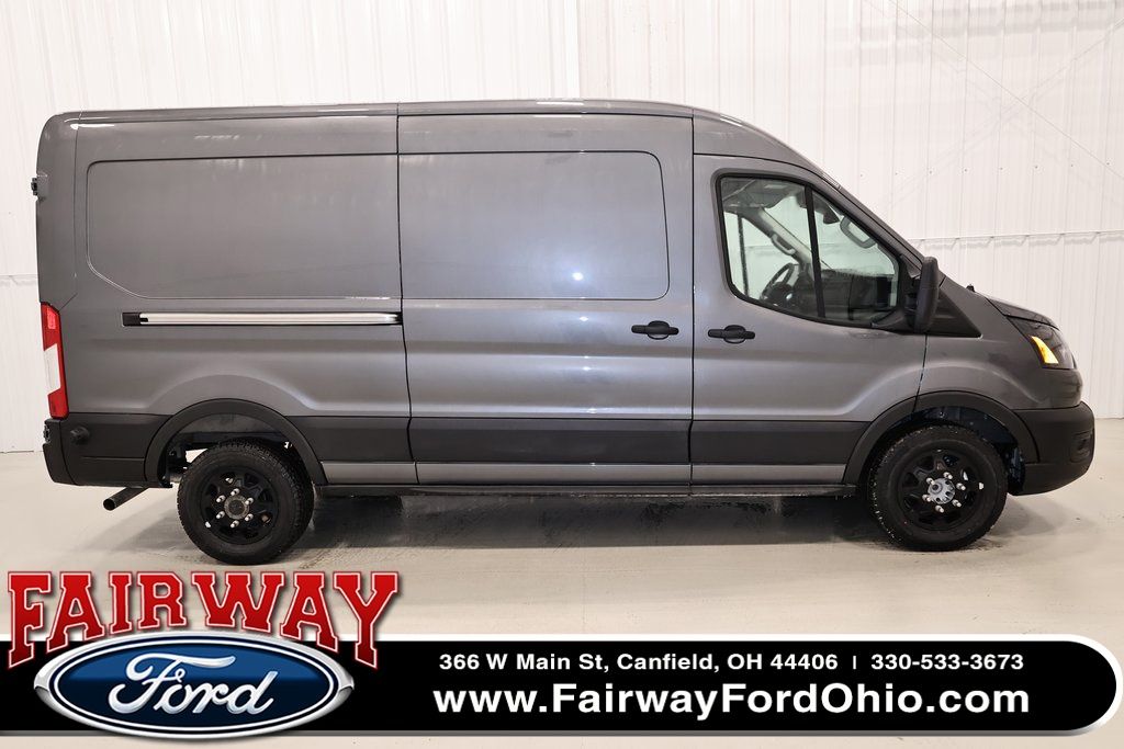 Carbonized Gray Metallic 2026 Ford Transit Cargo 250 Medium Roof LB RWD Van Rear-Wheel Drive
