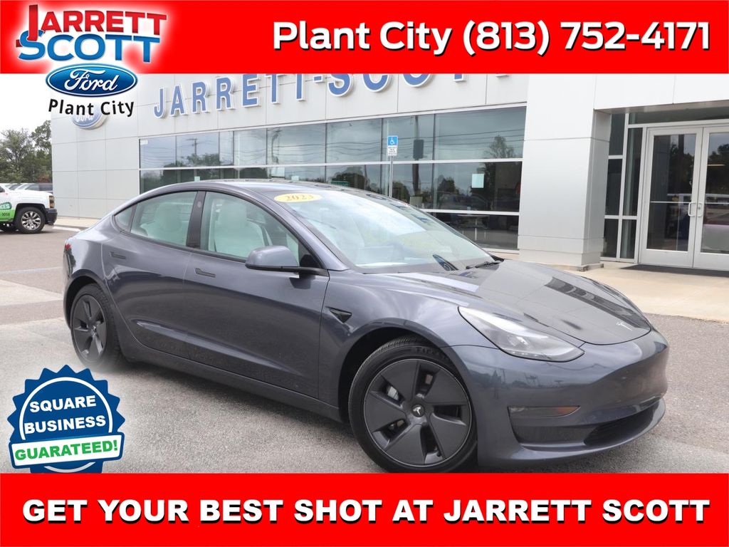 Gray 2023 Tesla Model 3 Long Range AWD Sedan All-Wheel Drive 1-Speed Automatic