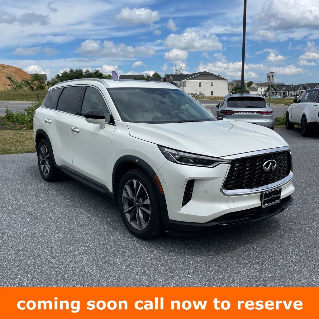 Majestic White 2024 INFINITI QX60 SUV / Crossover All-Wheel Drive 9-Speed Automatic
