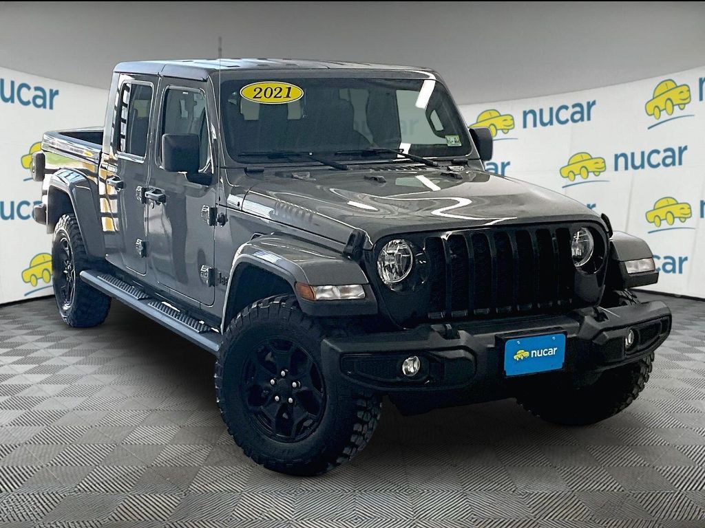 Sting-Gray Clearcoat 2021 Jeep Gladiator Sport Crew Cab 4WD Pickup Truck Four-Wheel Drive 6-Speed Manual