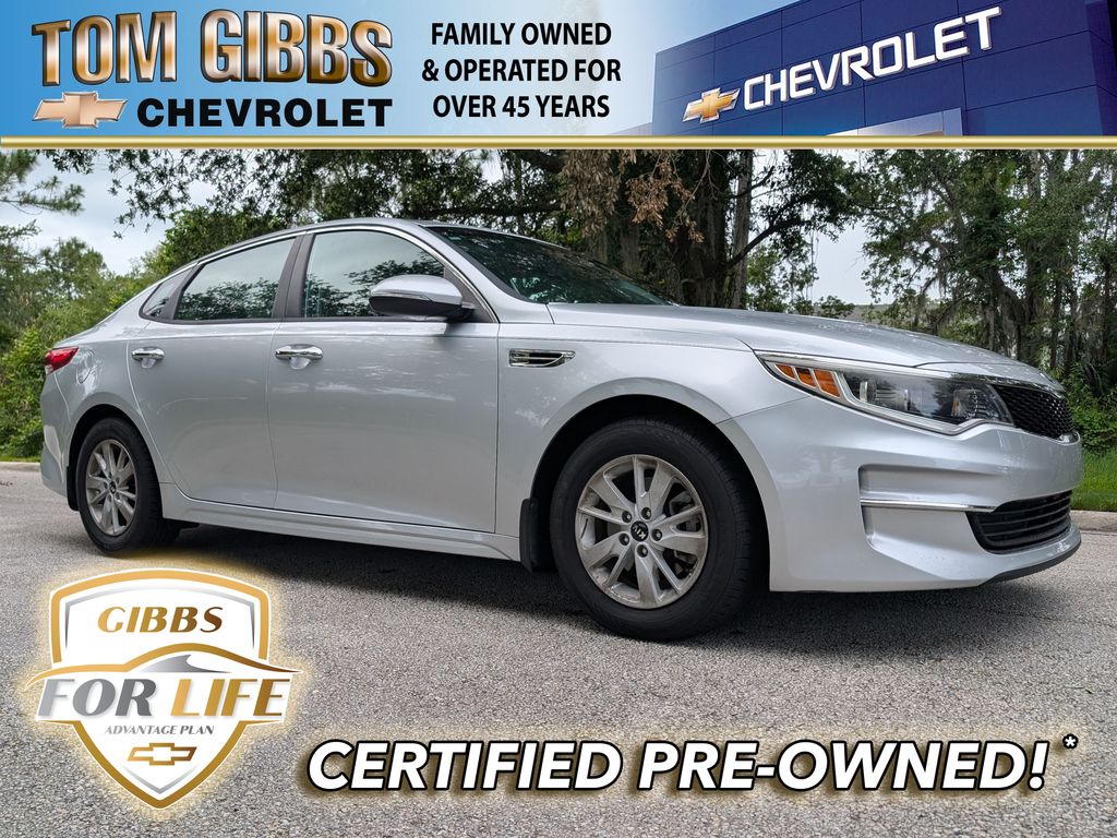 Sparkling Silver 2018 Kia Optima LX Sedan Front-Wheel Drive 6-Speed Automatic