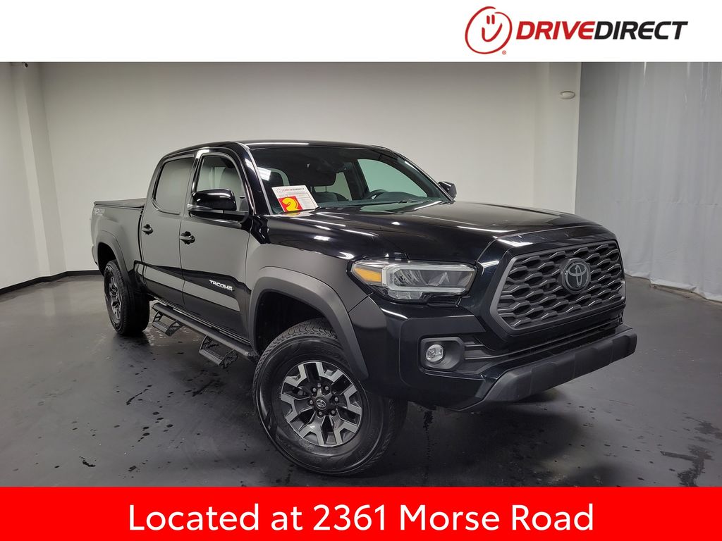 Midnight Black Metallic 2022 Toyota Tacoma TRD Off Road Double Cab LB 4WD Pickup Truck Four-Wheel Drive 6-Speed Automatic