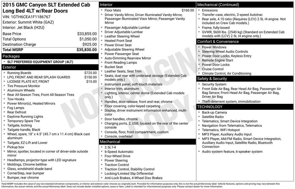 2015 GMC Canyon SLT