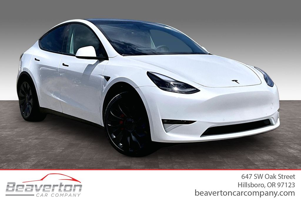 White 2022 Tesla Model Y SUV / Crossover All-Wheel Drive 1-Speed Automatic
