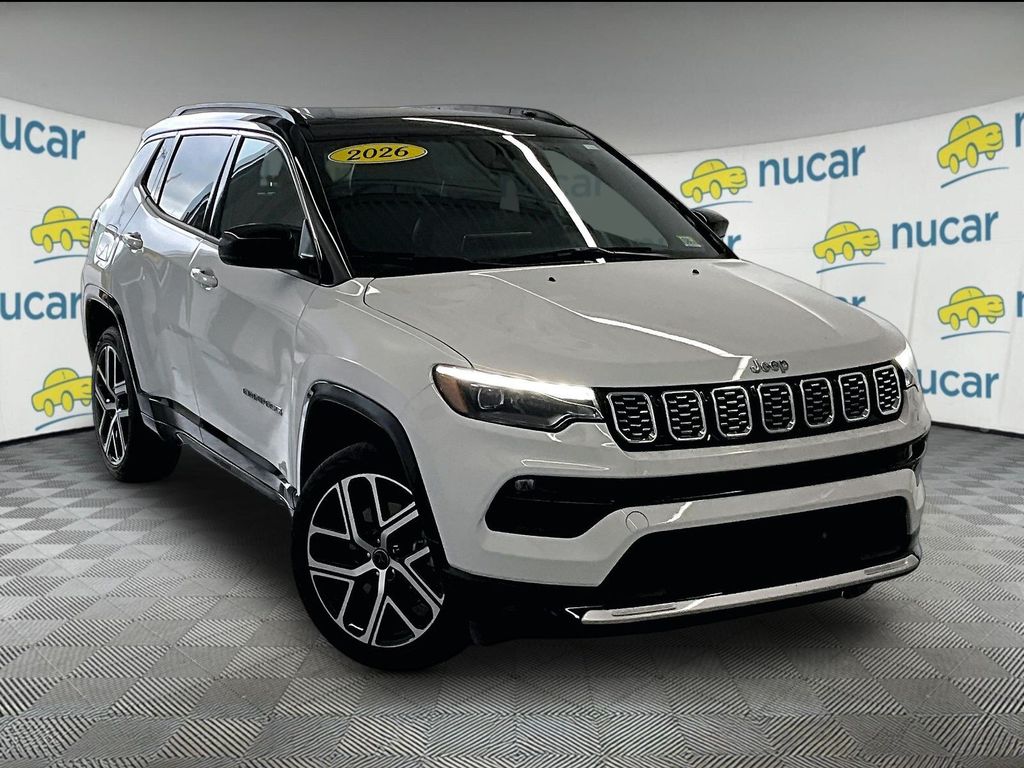 Bright White Clearcoat 2025 Jeep Compass SUV / Crossover Four-Wheel Drive 8-Speed Automatic