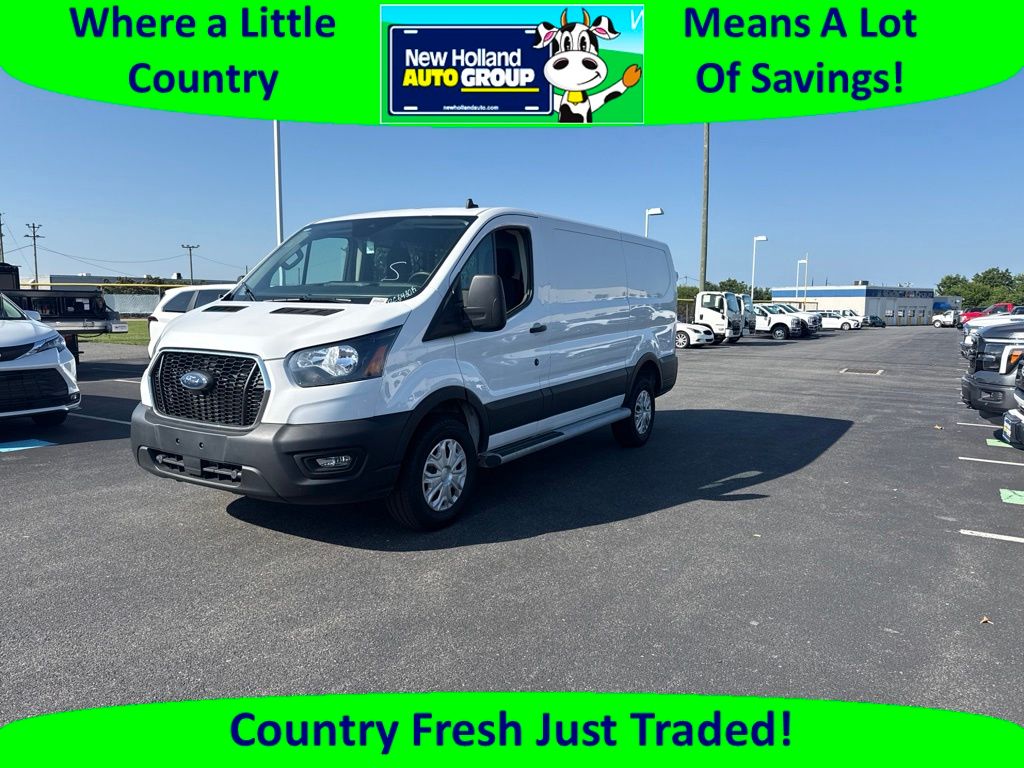 Oxford White 2025 Ford Transit Cargo Van Rear-Wheel Drive