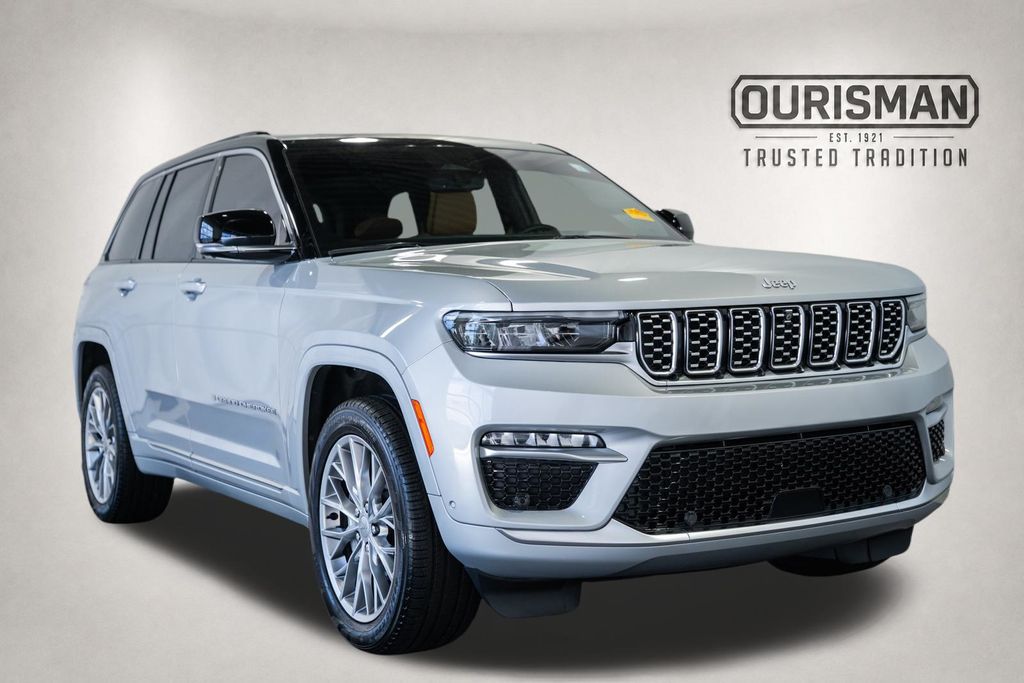 Silver 2024 Jeep Grand Cherokee SUV / Crossover Four-Wheel Drive 8-Speed Automatic