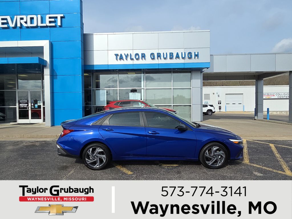 Intense Blue 2025 Hyundai Elantra Hybrid SEL Sport FWD Sedan Front-Wheel Drive 6-Speed Dual Clutch
