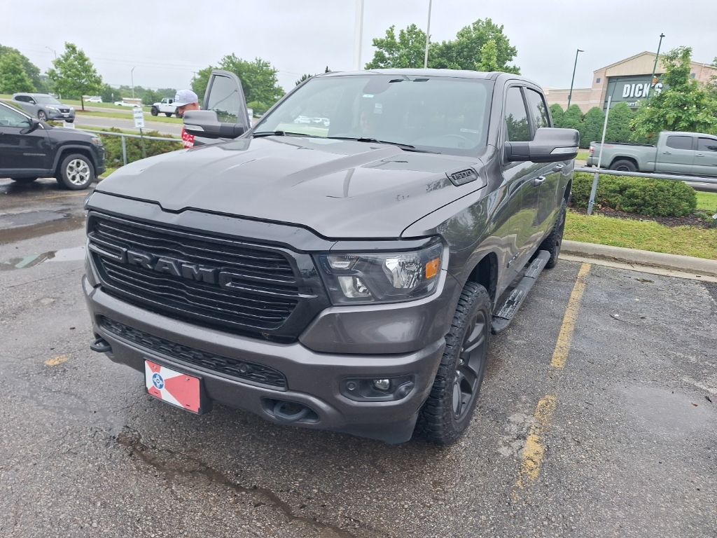 Gray (Granite Crystal Metallic Clearcoat) 2020 RAM 1500 Big Horn Crew Cab 4WD Pickup Truck Four-Wheel Drive 8-Speed Automatic