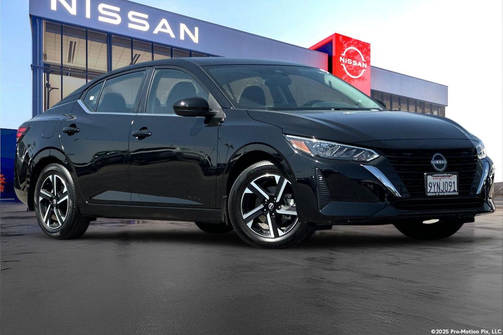 Super Black 2025 Nissan Sentra Sedan Front-Wheel Drive Continuously Variable Transmission
