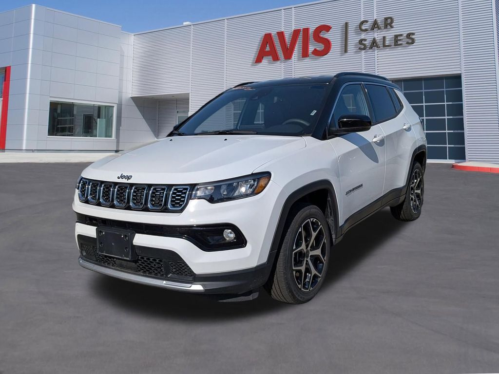 Bright White Clearcoat 2025 Jeep Compass Limited 4WD SUV / Crossover Four-Wheel Drive 8-Speed Automatic