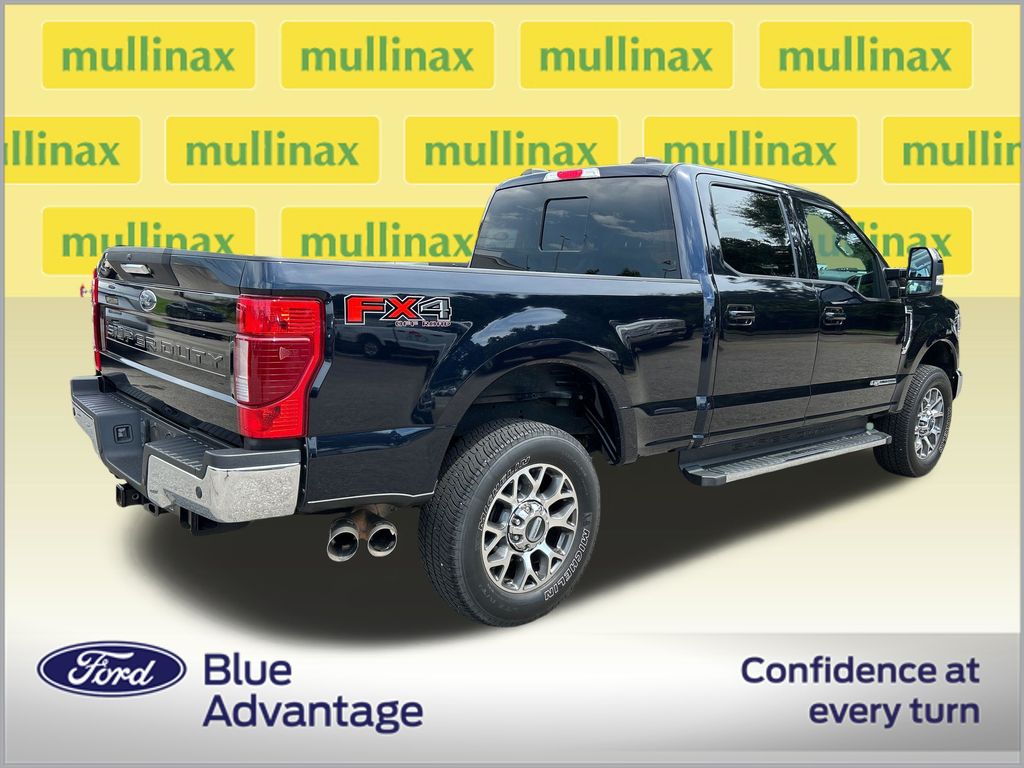 Certified Used 2021 Blue Ford Lariat image 2