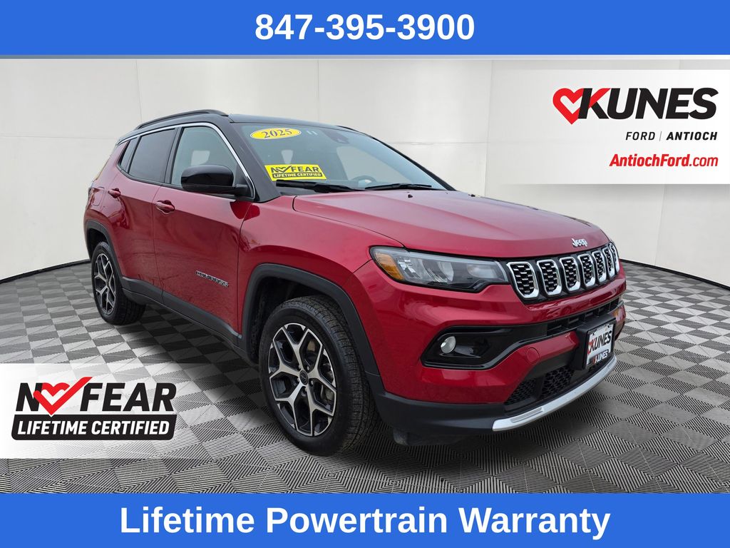 Red Hot Pearlcoat 2025 Jeep Compass SUV / Crossover Four-Wheel Drive 8-Speed Automatic